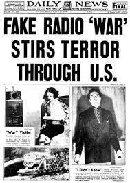 War of the worlds Fake Radio News