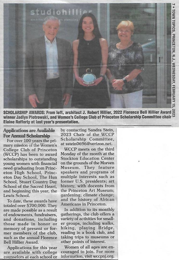 TownTopicFeb2023articleHillierAward