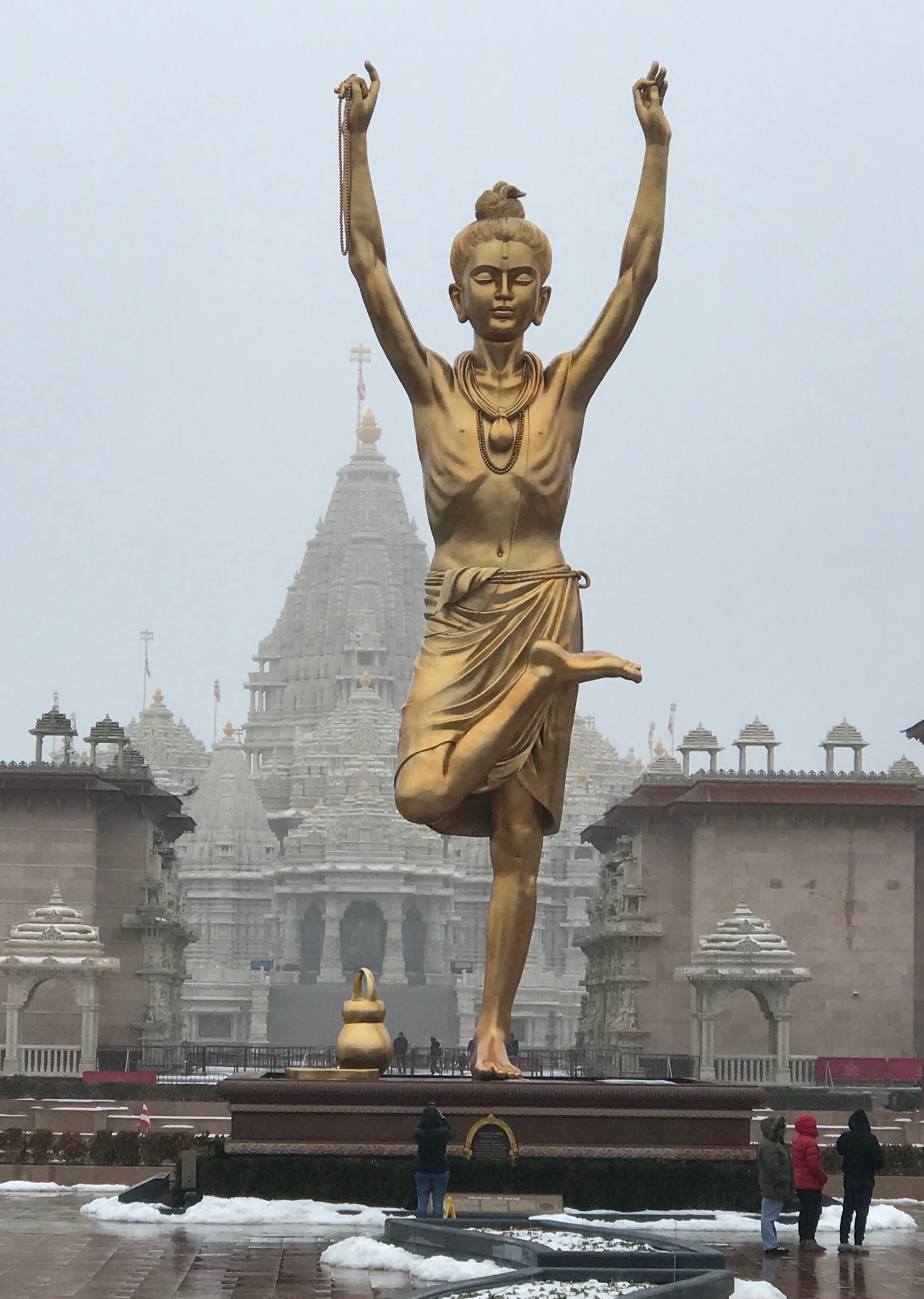 Gold Statue Hindu Temple 2024Janaury