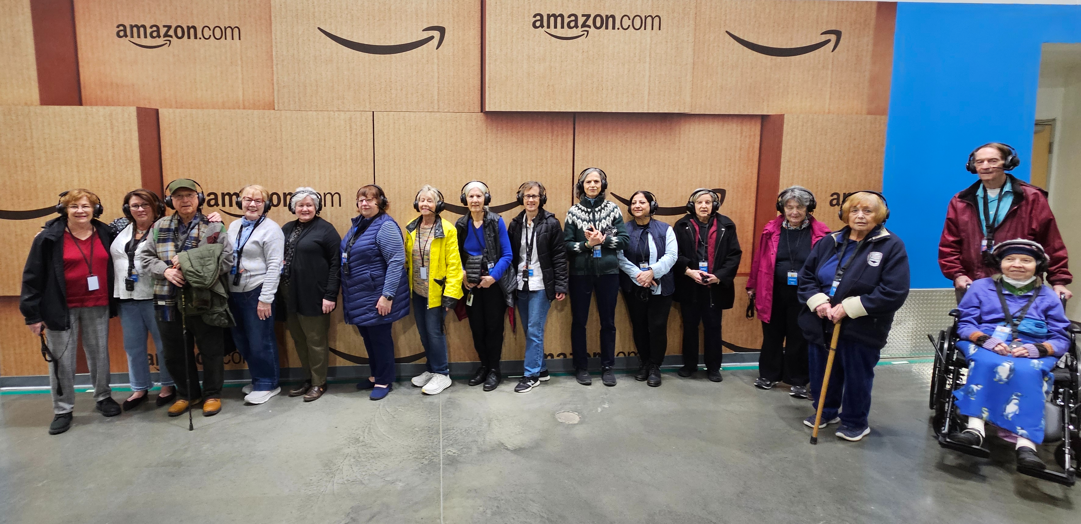 Amazon Warehouse tour-March 2025-group photo